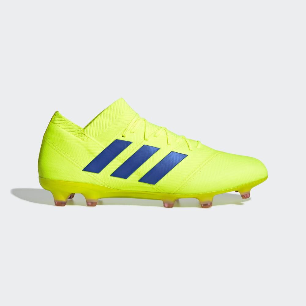 Ghete Fotbal Adidas Nemeziz 18.1 Firm Ground Dama Romania - Galbeni/Albastri/Rosii BB9426